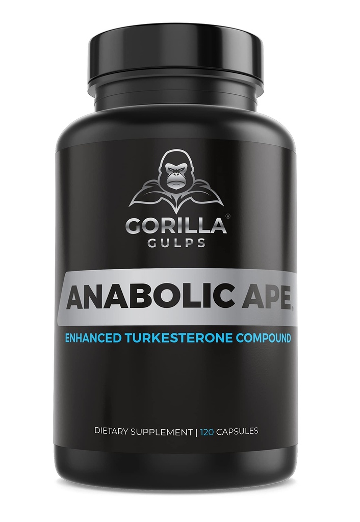 Goryl Gulps 124; Małpa anaboliczna - Zwiększony skład Turkesterone 124; Turkesterone, Creatynolo- O- fosforan, Ashwagandha, Bioperine 124; Lab Tested 124; 120 Kapsułki Vegan 124; Max Siła