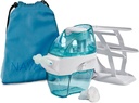 Navage Deluxe Bundle Nasal Nasal Nassation System - Saline Nasal Rinse Kit z 1 Nos czyszczący, 20 Soli Pody, Sky Blue Travel Bag i 1 Contratop Caddy....