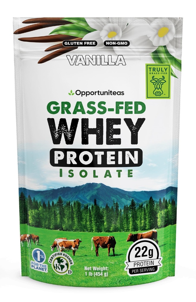 Proszki z proteiny serwatkowej - 22g proszku z proteiny bez sztucznych słodzików, krów wolnych od hormonów, niezmodyfikowanych genetycznie - 1lb