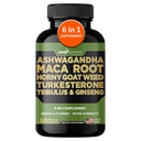 Gade Nutrition Ashwagandha z Maca Root, Horny Goat Weed, Turkesterone Supplement, Tribulus Terrestris, Panax Ginseng British 124; 90 Kapsułki warzyw dla energii, Stamina, Performance.