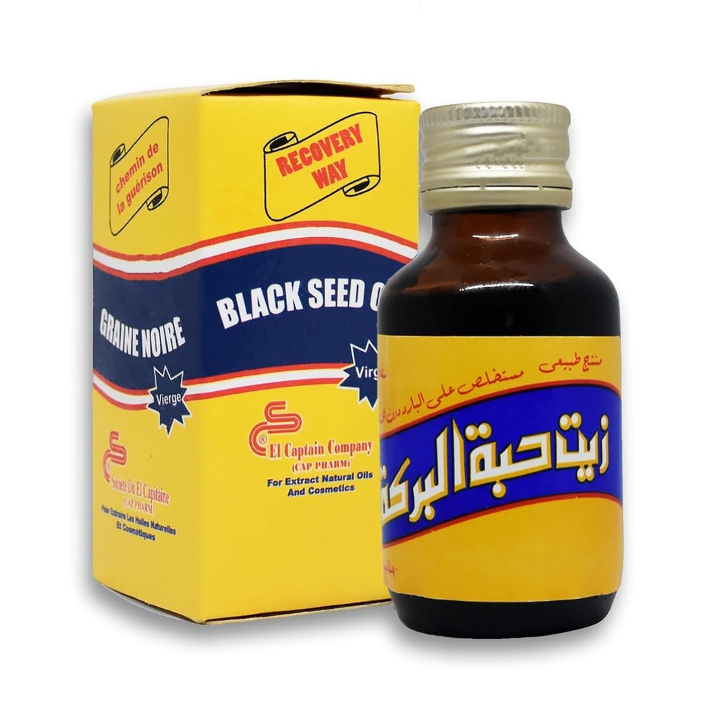 El Captain Virgin Black Seed Oil Nigella Sativa 250 ml (Największy rozmiar)