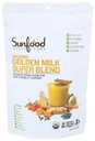Sunfood Golden Milk Super Blend - Superfood Golden Milk, Turmeric Powder, Superfood z Turmeric i Ginger, Black Pepper, Cynamon & Kardamon, Turmeric Latte Powder, Wegan, USDA Organic - 6 oz