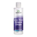 Swanson Concentrace Trace Mineral Drops 8oz- Kompletny kompleks mineralny dla energii, Nawodnienie, i równowagi elektrolitowej ponad 72 Wysoka absorpcja jonicznych minerałów takich jak magnez, Potas, Wapń (2 Pack)