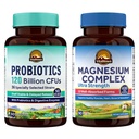 Vitalitown Probiotic + Magnezu Bundle (Opakowanie 2) 124; Probiotyka 120 Billion (Pozycja 1) & 6- in-1 Kompleks magnezu (Pozycja 2) 124; Gut, Kości, Mięśnie, Sen Zdrowie 124; Wegan 124; 30 Kapsułki & 120 Kapsułki