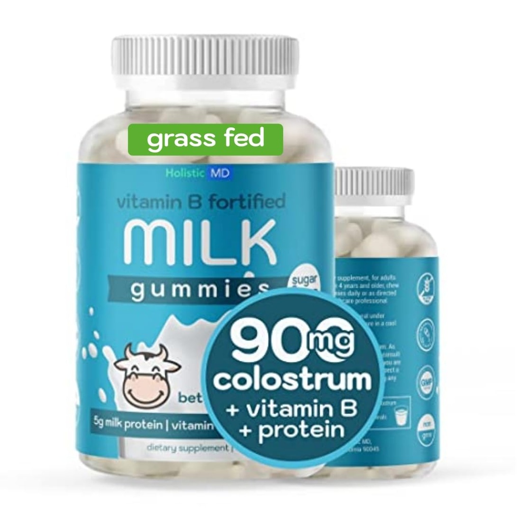 Colostrum Gummies dla dzieci Dorośli Osoby w podeszłym wieku 124; Colostrum Milk Protein Gummies z kompleksem witaminy B 124; Sugar Free 60