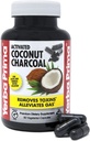 Yerba Prima Aktywowany węgiel kokosowy, 60 Kapsułki - Natural Detox - Wegetarianin, Wegan, Gluten Free, Non GMO