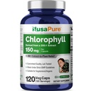 NusaPure Chlorophyll 200: 1 Extract, 150 mg ekwiwalent 30 000 mg na kapsułkę 120 Czapki wegetariańskie (Non-GMO, Vegan)