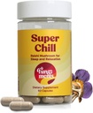 Fungiments Super Chill - Suplement do grzybów - Reishi Mushroom, Ashwagandha, Cortizol, L- Theanine, Kwiat Pasji - Mniej stresu i lepszy sen (60 kapsułki)