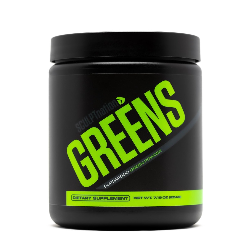 Sculpt Nation by V Shred Greens - Premium Zielony Proszek & Superfood Mieszanka z Collagen do wspierania skóry, trawienia i energii - 30- Day Supply