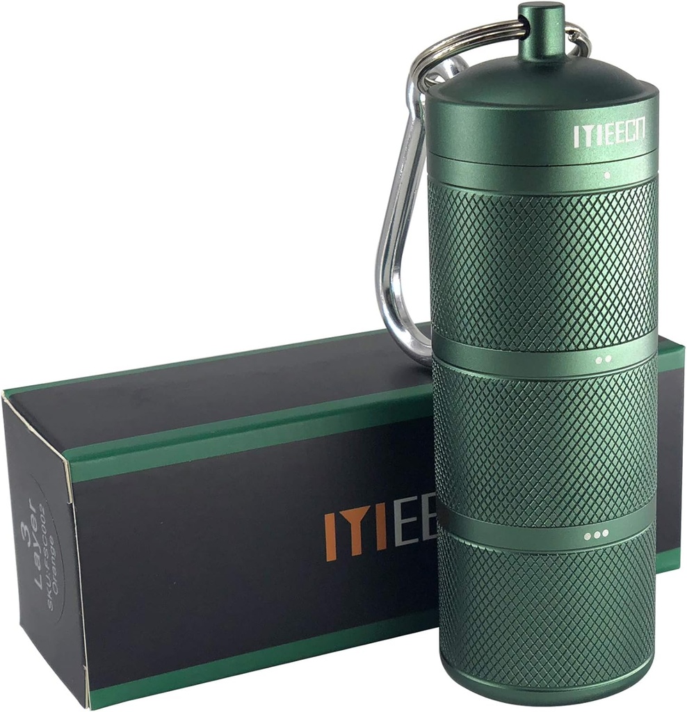 Trzy warstwowe duże Pill Organizator, Aluminium, Metal Dispensers, Wodoodporny, Can Store Pills Wszystko Rozmiary, Witaminy, Cod Liver Oil, Suplementy i Leki (Zielony)