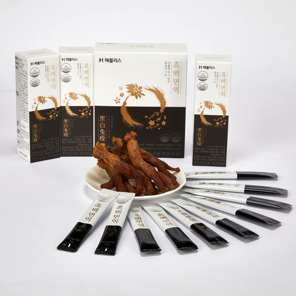 [HEBLIS] Koreański czarny Ginseng i biały Platykodon, Azji Panax Ginseng Extract, Suplementy energii, Wsparcie immunologiczne, Ginseng Honey Sticks