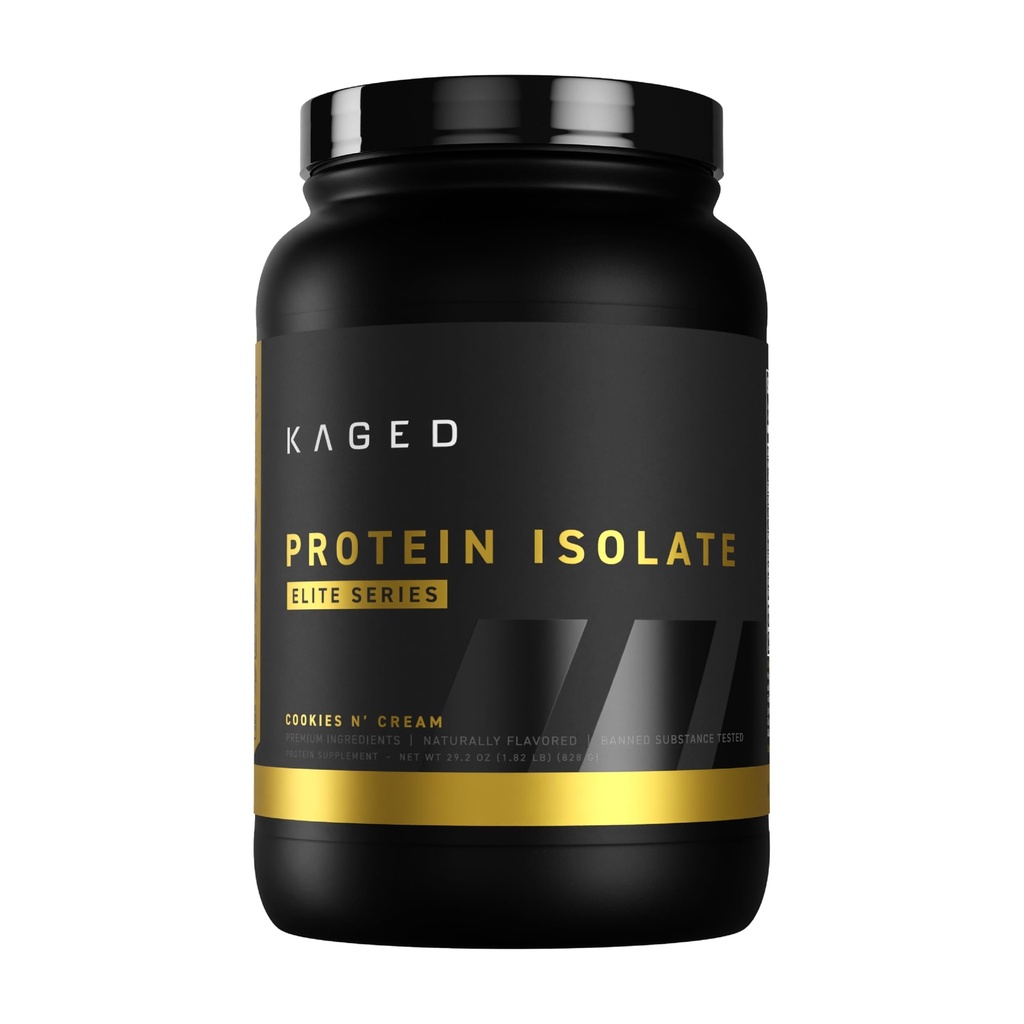 Kaged Whey Protein Isolate Proszek elitarny 124; Ciasteczka i śmietana 124; Serwatka, Kazeina, & Mieszanka białka mleka 124; Post Workout Recovery Drink 124; Wspiera budowanie mięśni 124; Suplementy dla mężczyzn i kobiet 124; 2 lbs
