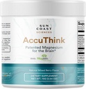 Sun Coast Science Sun Coast Sciences AccuThink - Opatentowany Magnezu Mózg - 2.64oz Suplement Pamięci Mózg Zdrowie, Sen, Mood Boost - Suplement wsparcia magnetycznego Threonian Witamina C