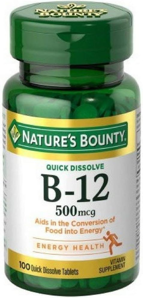 Bounty Witamina B- 12 500 µg, 100 ea (opakowanie po 5)