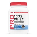 GNC Pro Performance 100% Proszek białkowy serwatki 2.0, szybkie wchłanianie dla mięśni wytrzymałość i odzysk, ciasteczka i śmietana, 25 Słupki
