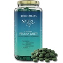 NaturalZing - 100% Czysta Spirulina Organiczna Tablety 124; Nie-GMO 124; Zielone Zielone Daily 124; Wegan Superfood Protein & Antioksydant Support - Bogate w fikocyjaninę, Beta Karoten & Żelazo - 2000 Tabletki (16 oz Luzem Pack)