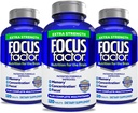 Focus Factor Dorośli Extra Siła, 120 Count- Suplement Mózgu do Pamięci, Koncentracja, Skupia- DMAE, Witamina D, DHA- Suplement do Zdrowia Mózgu - Zaufane Witaminy Mózgu, Pigułki Focus (3 Pack)