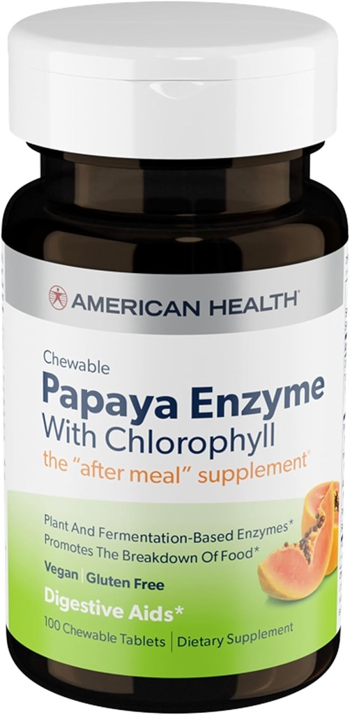 Papaya Enzym w / Chlorofil Tabletki do żucia ^