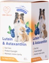 Luteina dla psów i kotów Suplement do oczu Astaksantyna Wszystkie Naturalne Składnik Ludzkiego Wsparcia Stopnia Napoje immunologiczne, Luteina Sourced z USA, Wzmacnianie Vision Zdrowie Antyoksydant- 2.8 Oz