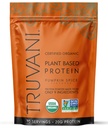Proszek Truvani Vegan Pea Protein 124; Pumpkin Spice 124; 20g Organic Plant Based Protein 124; 10 Służenia 124; Keto Budapest 124; Gluten & Dairy Free 124; Niskie węglowodory 124; Nie Dodano cukru