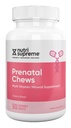 Najwyższa Witamina Prenatalna Nutri, Witaminy Prenatalne do rozgryzania i żucia dla kobiet z 800 MCG folianu, Kompletna Multiwitamina Ciąża z żelazem, Kosher, Cherry Flavor, 90 Count
