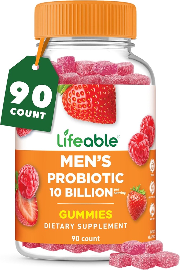 Żywe probiotyki dla mężczyzn 124; 10 Miliard CFU 124; Great Tasting Mens Probiotic Gummies Birmingham 124; Wegan Probiotic for Gut Health and Immotive Support Birmingham 124; Gummeje dla mężczyzn