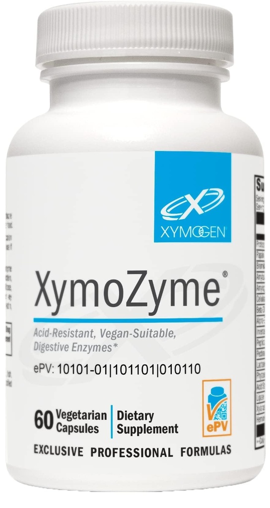 XYMOGEN XymoZyme - Enzymy trawienne dla kobiet i mężczyzn z proteazą i bromelainą - odporny na kwasy, wegańskie Enzymy trawienne dla Gut Health & Bloating Relief (60 kapsułek)
