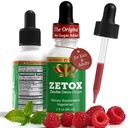 Zetox 124; Detox zeolitowy dla dzieci i dorosłych 124; Wzmocniony witaminą metylową B12 i D3 124; Premia klasy ciecz Klinoptylolite Zeolite Drops 124; Wspomaga delikatne codzienne detox, Energia i Focus (60 Sług)