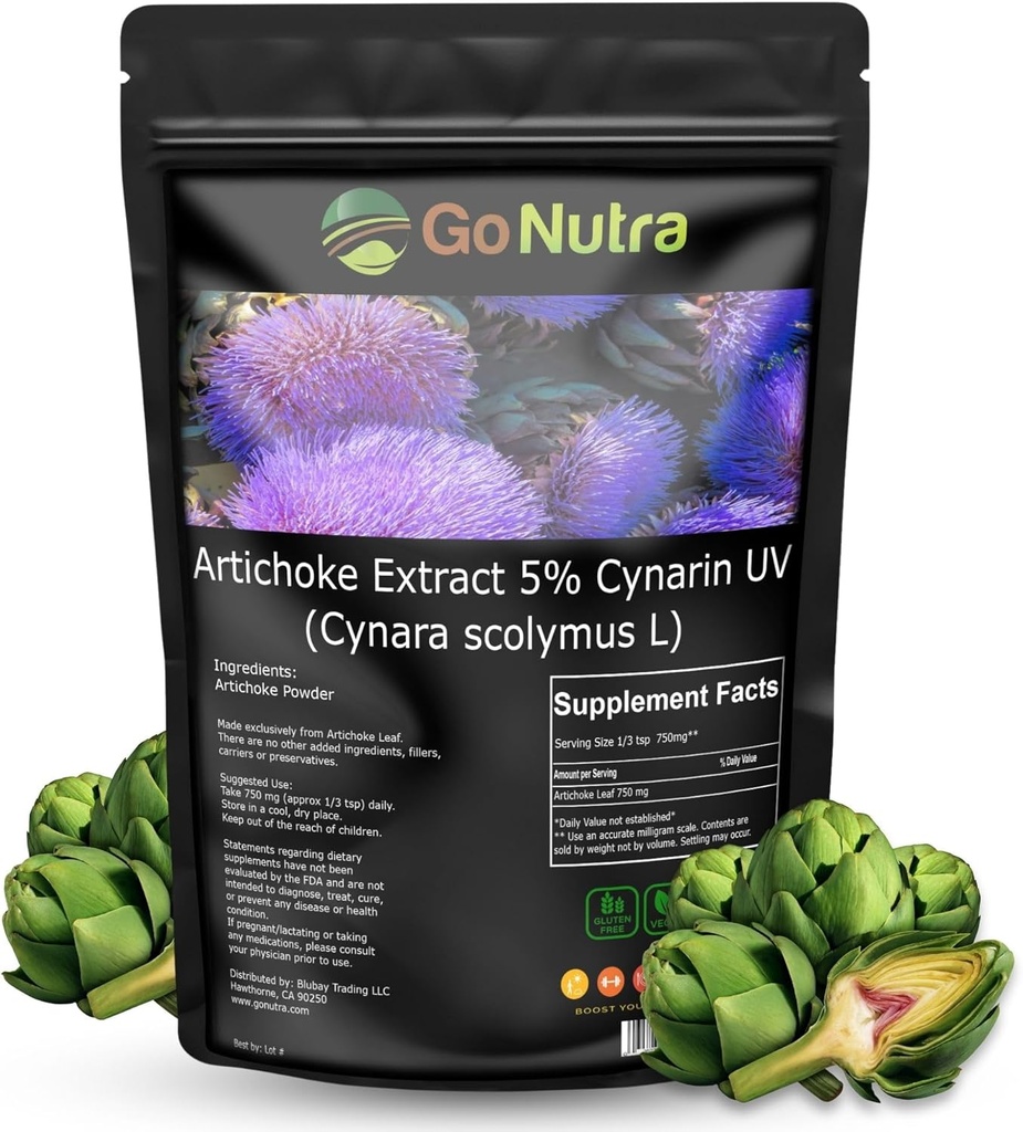Idź Nutra Artiduck ekstrakt proszek mocny 5% Cynaryna Artiduck proszek Czysty Artiduck Leaf & Stem 4oz.