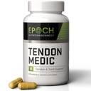 Tendon Medic Joint & Tendon Supplement Supplement - Mobilność i Elastyczność Formuła - Kapsułki naturalne niezawierające GMO dla wspólnego bólu, zapalenie ścięgien, zapalenie stawów i odzysk mięśni - 60 Czapki