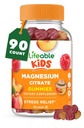 Żywe gumki magnezowe dla dzieci 124; 170mg magnez elementarny z 1,420mg cytratu magnezowego 124; Great Tasting Kids Magnezu Suplement do magnezu 124; Wspomaganie mięśni i Stress Relief Chewable 124; 90 Gummies
