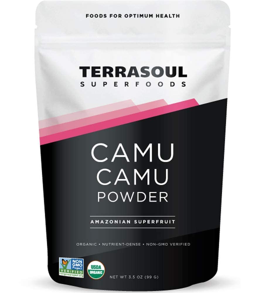 Terrasoul Superfoods Organic Camu Camu Powder, 7 Oz (2 opakowania) - Surowiec 124; Witamina C 124; Wsparcie immunologiczne