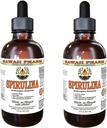Spirulina bez alkoholu Liquid Extract, Organic Spirulina (Arthrospira platensis) Suszony Algae Glycerite Natural Herbal Supplement, Hawaii Pharm, USA 2x2 fl.oz