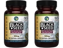 Niesamowite Herbs Premium Black Seed Oil Kapsułki - Gluten Free, Nie GMO, Nigella Sativa z zimną dociskiem pomocniczym w zdrowiu pokarmowym, Wsparcie immunologiczne, Funkcja mózgu - 90 Hrabia, 500mg (Opakowanie 2)