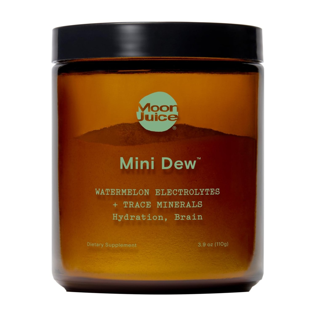 Sok księżycowy Mini Dew Electrolytes Proszek - bezcukrowe minerały i elektrolity Hydration Proszek do natychmiastowej hydrolizacji i wspomagania mózgu - Magnez, Wapnia, Potas, Różowy Sól, Arbuz, 30 Służenia