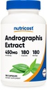 Nutricost Andrographis Extract 450mg, 180 Kapsułki wegetariańskie - Non- GMO & Gluten Free