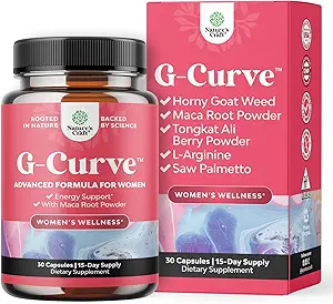 Nature Craft G Curve Horny Goat Weed for Women - ożywienie mieszanka kobieca z Maca Root Kobieta i Tribulus Terrestris Zwiększenie wydajności energii