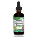 Odpowiedź natury Enchinacea & Goldseal 124; Wspiera zdrowy system immunologiczny 124; Super koncentrat czystego ekstraktu 124; Bez alkoholu, Bez glutenu, Wegan & Kosher Certified 2oz