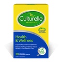Culturelle Health & Wellness Daily Probiotic for Women & Men - 30 Count - 15 Billion CFU & A Proven- skuteczne Probiotic Strain Wsparcie układu immunologicznego- Gluten Free, Soy Free, Non-GMO