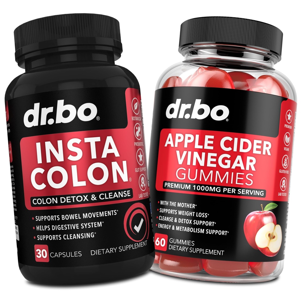 Colon Cleanser Detox & ACV Jabłko Cydr Gummies - 15 dni Colon Cleanse Pills Poop Flush & ACV Gummies Suplementy - Suplementy ruchu jelita do wsparcia żołądkowego Żużel