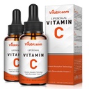 Witamina liposomalna C 2000mg Płyn dla dorosłych, Wysoka Absorpcja VIT C, Maksymalizacja Witaminy C, System immunologiczny i przeciwutleniacz Wsparcie, 60ML (2 butelki)