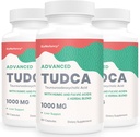 Uzupełnienie wątroby TUDCA 1000mg - 180 Kapsułek wegetariańskich, Mieszanka ziołowa mleka z Fulvic i kwasem Humicznym dla wątroby, Zdrowie pokarmowe