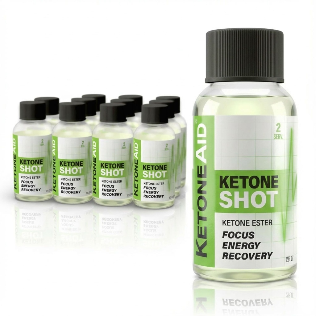 KetoneAid Ketone Shot 124; Ketone Ester Energy 124; No Sugar, No Caepine (12 Count)
