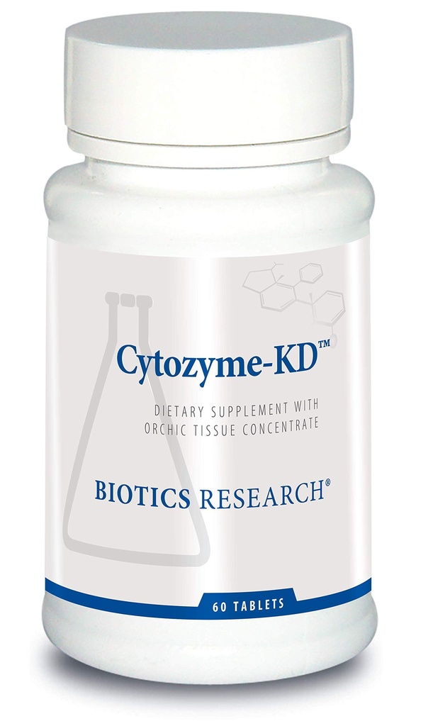 Badania nad biotyką Cytozyme KD Nerki neonatalne, Wspomaga zdrowie nerek, zdrowie serca, Supports, Katalazę, Siła Aktywność przeciwutleniająca, 60 Tabletki