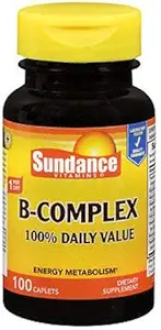 Sundance Witaminy B- Complex 100% Wartość dzienna, 100 Licz każdy (2)