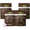 Igennus Free Range Grass Fed Zhydrolizowany Kolagen Bydlęcy Peptydy, Neutral Taste, 100% Najwyższa klasa Kolagen Bydlęcy Protein Powder, Typy 1, 2 & 3, Czyste etykieta, Non-GMO, Free Range, 4 x 40 Służenie