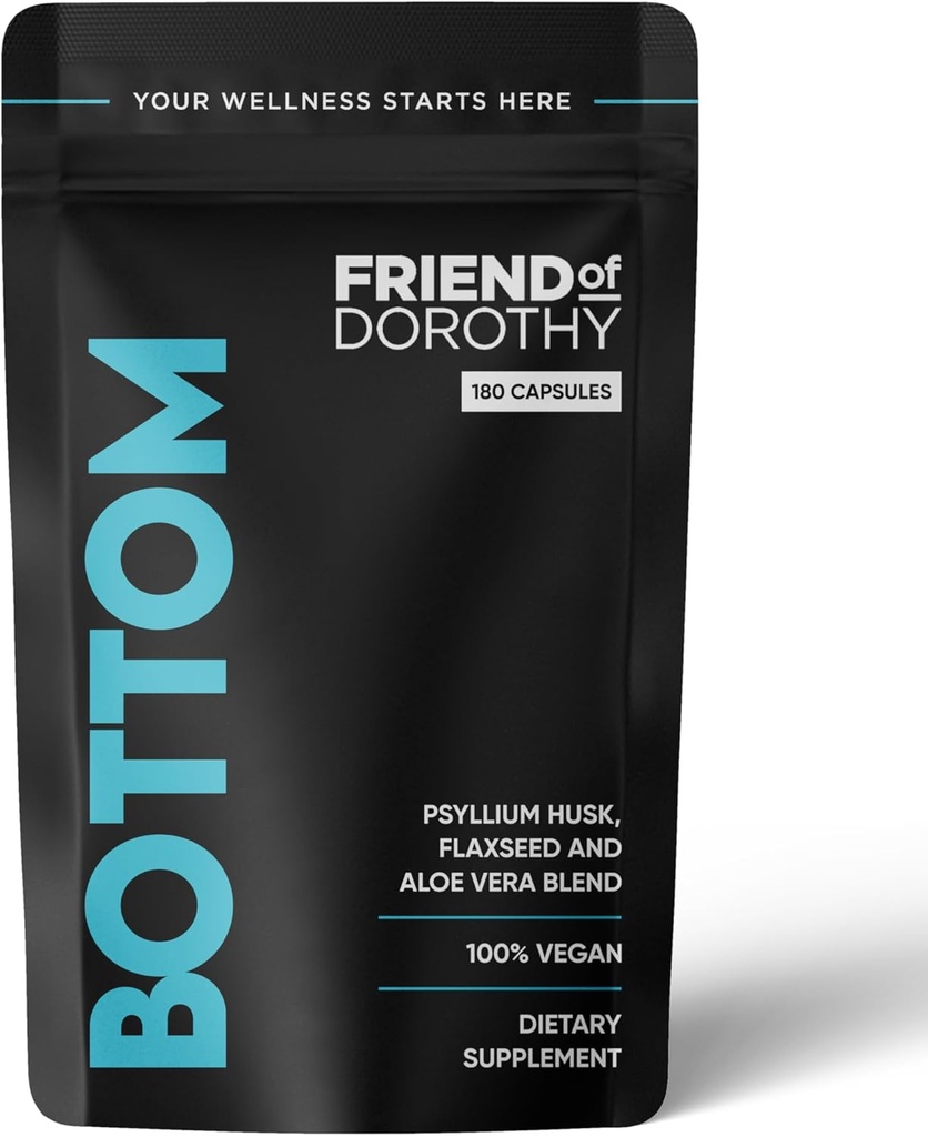 Dół Fiber Supplement for Effordless Prep Time - Pomaga Promować Regularność Digestive - Pyllium Husk Based - dla mężczyzn, którzy dół, Vegan kapsułki