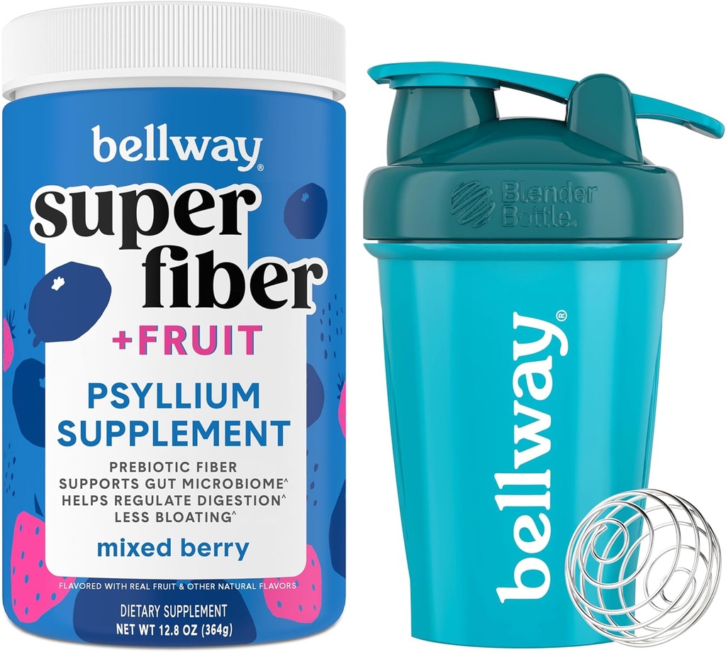 Bellway Super Fiber Proszek + Owoce, Mieszane Berry shaker Butelka