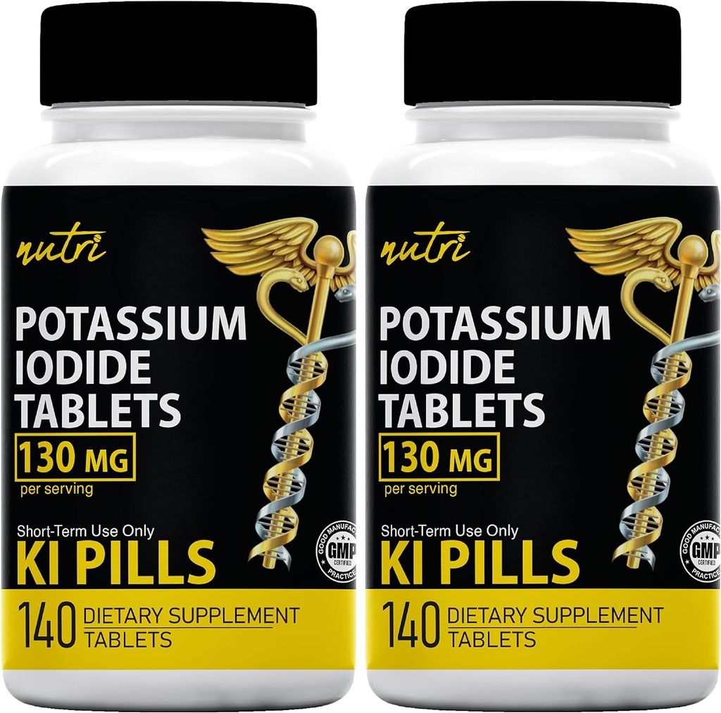 Tabletki zawierające jodek potasu 130 mg (2 opakowania) - 280 tabletek