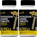 Tabletki zawierające jodek potasu 130 mg (2 opakowania) - 280 tabletek